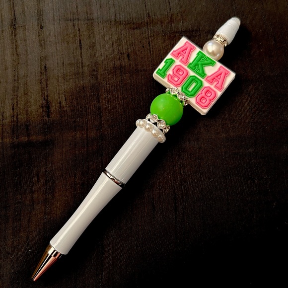 AKA 1908 White and Green Pen - Picture 1 of 6